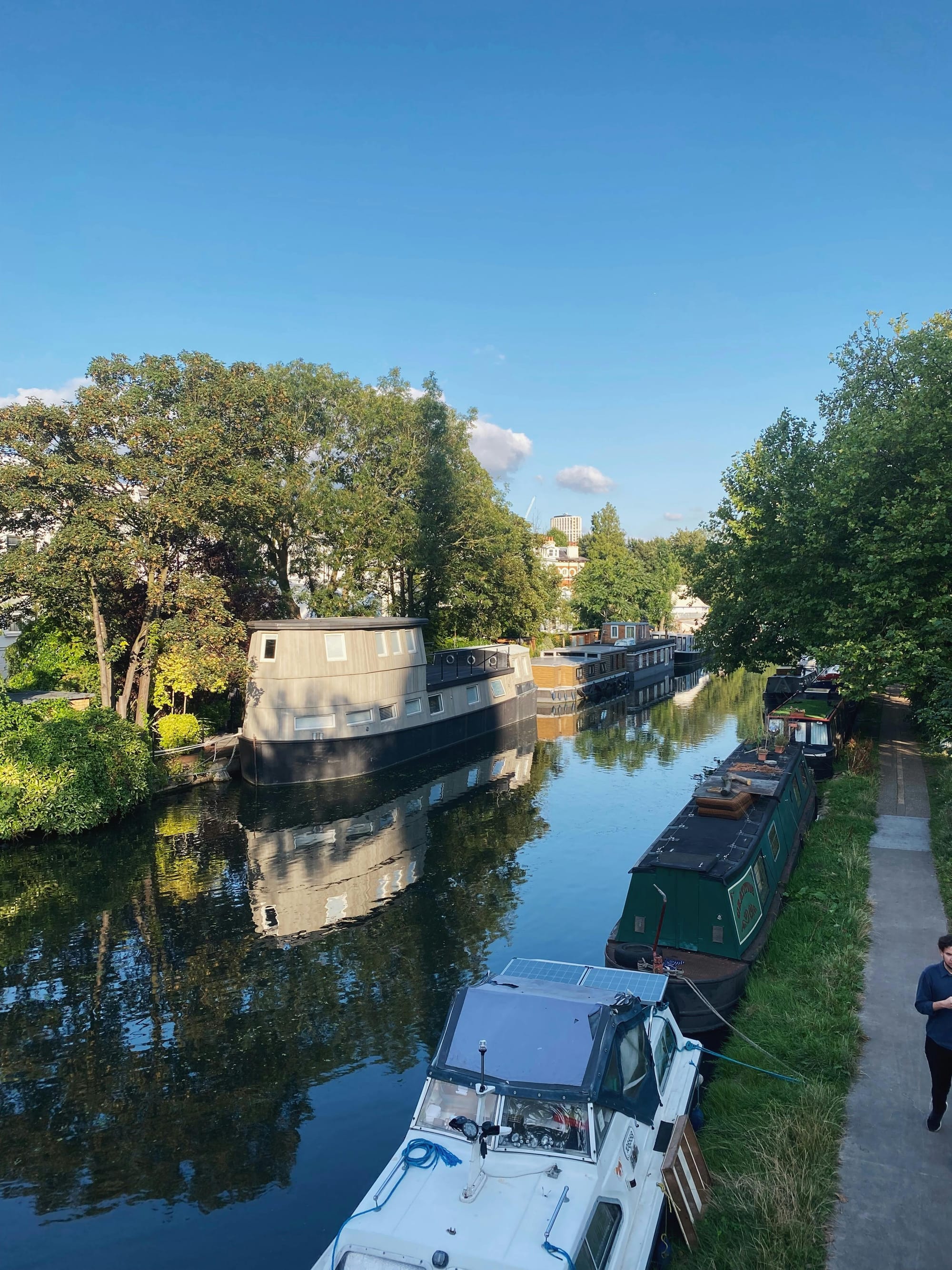 House boats on the canal at Little Venice, London